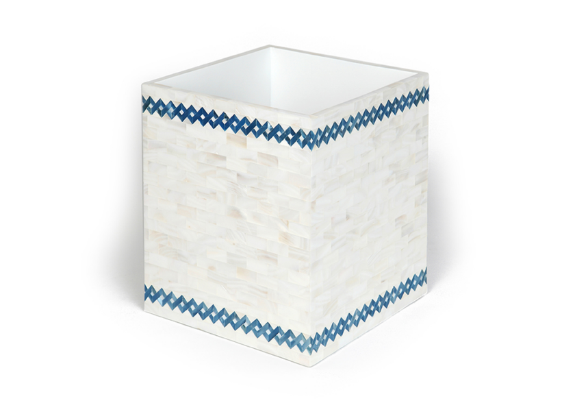 Blue Weave Waste Bin SV CASA