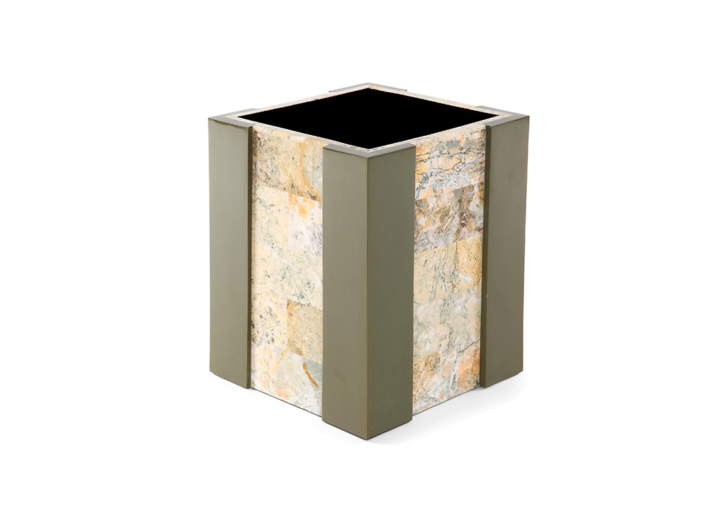 Roma Stone and Resin Waste Bin