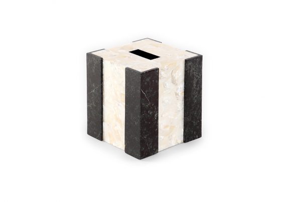Roma Shell and Stone Tissue Box