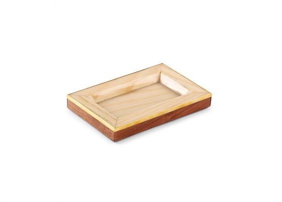 Marquetry Wood Soap Dish