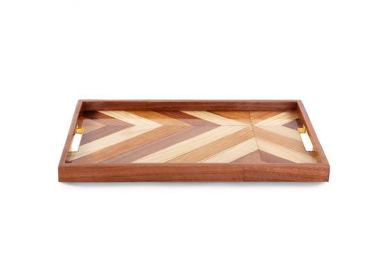 Marquetry Wood Tray