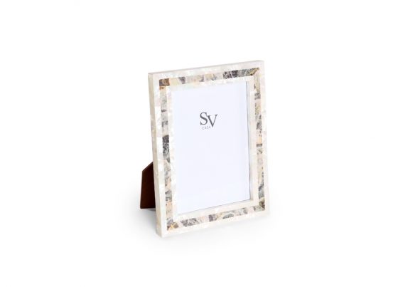 Frame Collection Parchment Stone and Mother of Pearl Frame (5R)