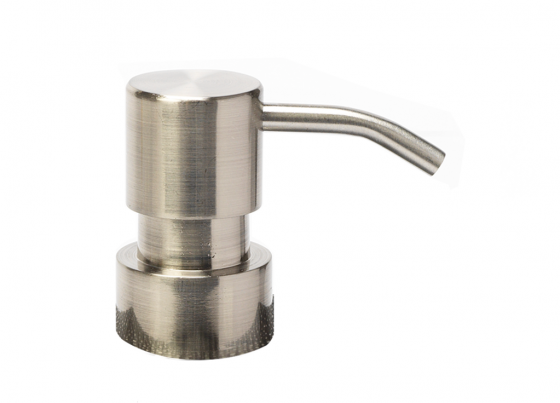 Pump head brushed stainless steel